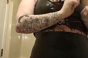 Curvy Woman Applies Makeup While Wearing Lovesense Device