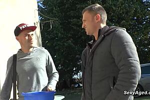 Can You Handle This Busty Blonde Mature Getting Double Pounded?