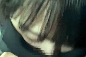 18-year-old amateur gives serious blowjob with handjob