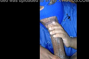 Masked lady wet up her jacket sucking on bbc with big natural tits and cum in mouth!