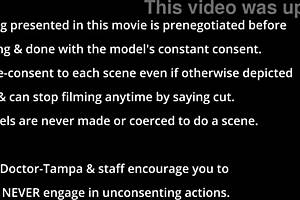 看米歇尔·安德森戴乳胶手套激情内射