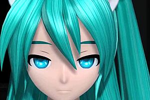 Hatsune Miku Nude Mod Reveals Full Body In Cat Costume