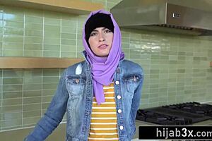 sexy middle-eastern teen sucks cock for first time