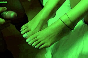 Feeling The Massive Load On Goddess TS Size 9 5 Feet Myloveforherfeet Footjob