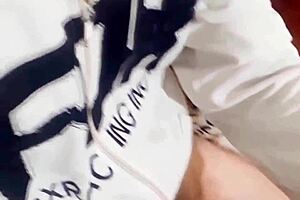 Submissive Latina Milf Sucks Big Colombian Cock with Handjob