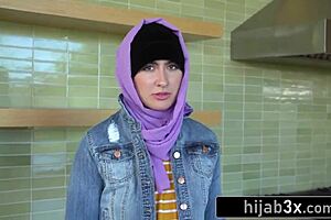 sexy middle-eastern teen sucks cock for first time