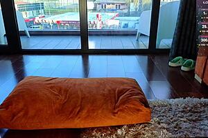 whole body lubed huge dildo in pussy