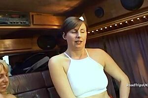 dirty brits lara latex and sandie caine in anal play