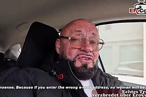 German skinny teen picked up for anal date without condom pov