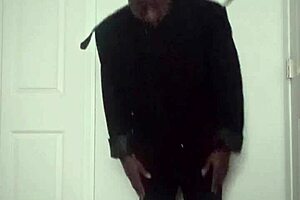 Stretching Arms for Exercise Like Masturbating