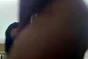 Elisa Sanches intriguingly offers her ass to the big black cock, swallowing cum with delight.