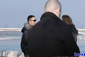 British milf cumsprayed by picked up euro.