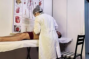 Patient Gets Erect During Nurse Exam