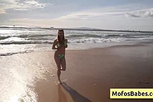 Busty Blonde Sahara Skye Sucks Friend's Cock