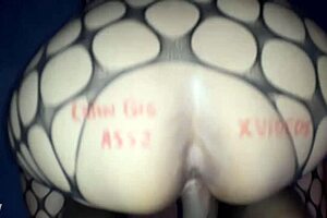 White Big Ass Peruvian Amateur Bent Over For Interracial Doggystyle Action!