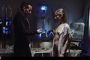 Hot Blonde Tiffany Tatum Freeze Fucked with Overflowing Cum in Mouth