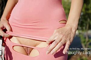 I cut my dress and went outside to show it to others