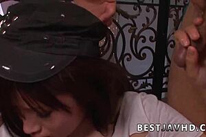 hinata tachibana a teen 18+ager with puffy tits produces oral jobs and gets her hat running in rivulets with jism in a crazy gang fuckfest session with torrid steaming japanese men