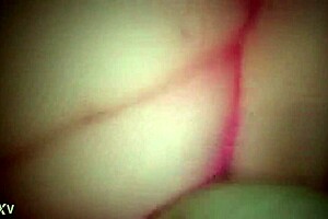 Bbw in Pink Fishnets Gets Creampie