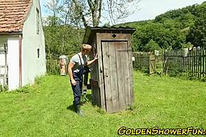 piss redhead cum sprayed