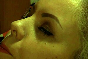 naughty blonde lesbian slave moans and orgasms from fingering with madame