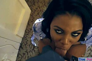 my giant boobs got ghetto fucked by white shaft during titty fuck