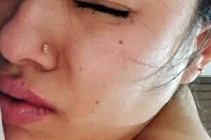 Live vaginal and anal massage on face