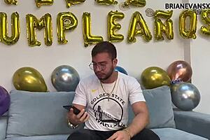 my birthday gift is a foursome with three horny colombian latinas