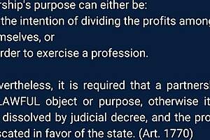 I explore the law on partnership with amateurs