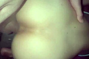 that rabuda giving blowjob to lover cumming on her ass