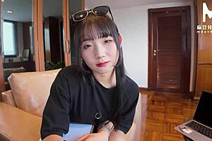 Modelmedia asia - cute landlady seduced for intense sex