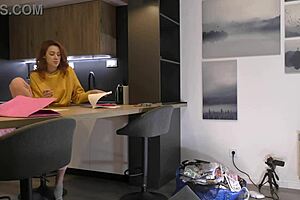 Hot Redhead Amateur College Girl Tries Fashion Haul Turns Porn Casting