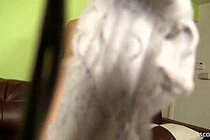 curvy big butt girl with puffy tits gets intense squirt orgasm during first time porn casting fuck