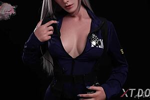 Hannah blonde slut police officer naked body xtdoll sexdoll 164c