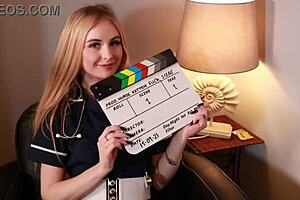 Busty Teen Rides Fucking Machine Hard