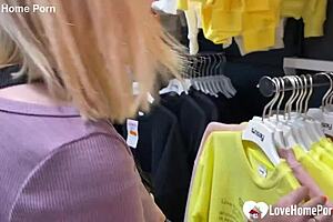 gf blows in changing booth