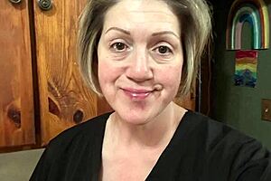 Intense emotions surge with hot Kim's natural tits and mature charm