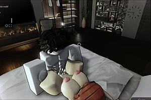 having a fun game session with a companion in a relaxed moment