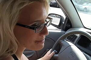 Horny milf jacky joy lets lucky man cum on her big titties