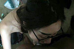 eva yi has an early morning session of face fucking, deepthroat, and ball licking with her lover