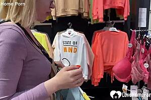 gf blows in changing booth