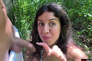 Walking With Hot Cum On My Face On Public Beach!