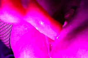 enjoying a relaxing solo session with my favorite pink toy in stockings