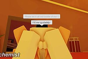 whore takes multiple creampies during rough riding