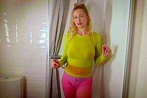 Pornstar Displays Wet Clothing