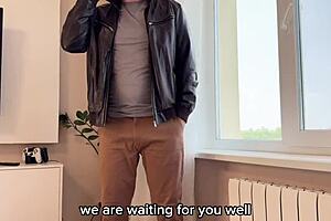 MASSAGE BUSTY MOM FRIEND TURNS INTO FUCK - RUSSIAN AMATEUR WITH TALK AND ENGLISH SUBTITLES