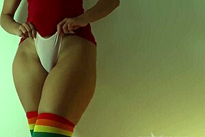 Masturbating wet through panties