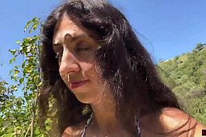 Walking With Hot Cum On My Face On Public Beach!