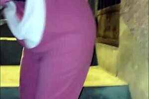 Halloween-Costumed Mature Woman Gives Free Blowjob Outdoors