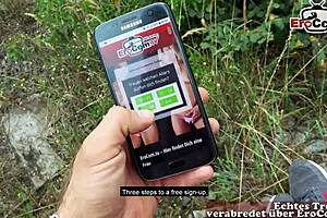 Deutsche latina milf picked up on erocom date and fucked outdoor!